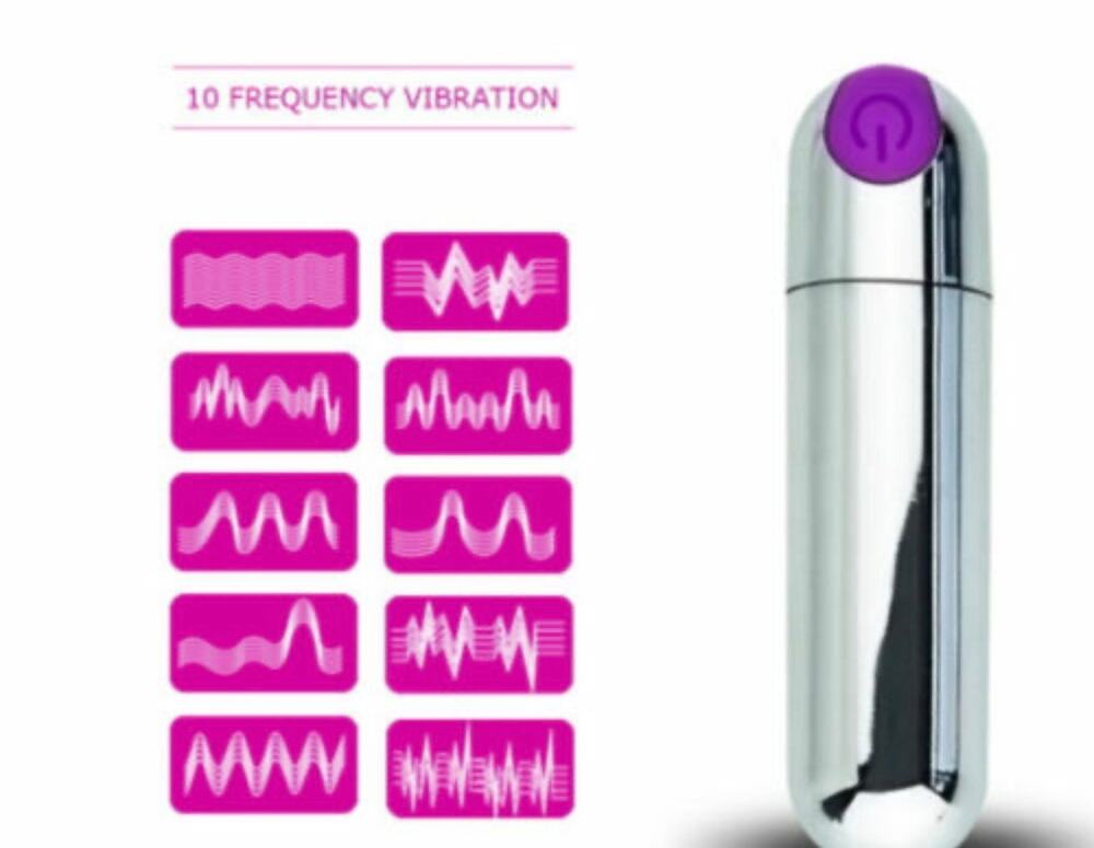 Rechargeable 10 Mode Vibrating Bullet Massager USB Sealed New in Box